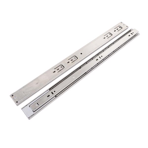 10 Pairs 22 Inch Stainless Steel Drawer Slides, Hydraulic Damping, Silent, Thickened 3-Section Drawer Guides with Bounce Prevention