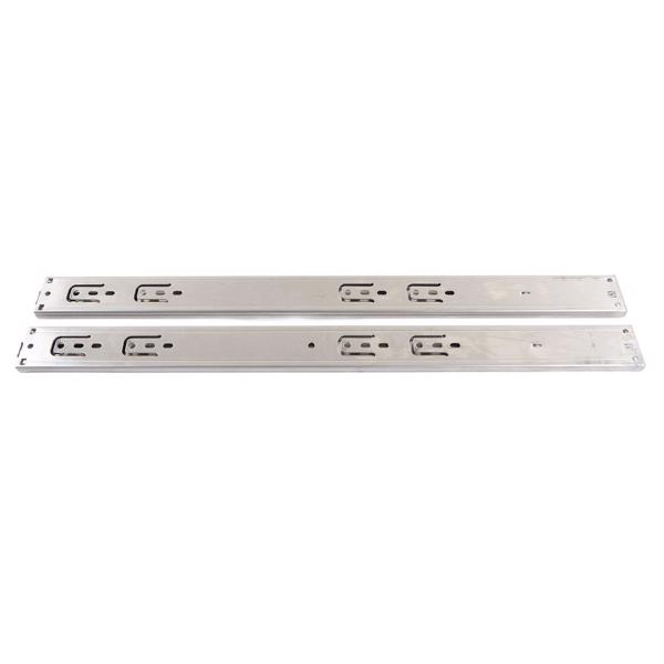 10 Pairs 22 Inch Stainless Steel Drawer Slides, Hydraulic Damping, Silent, Thickened 3-Section Drawer Guides with Bounce Prevention