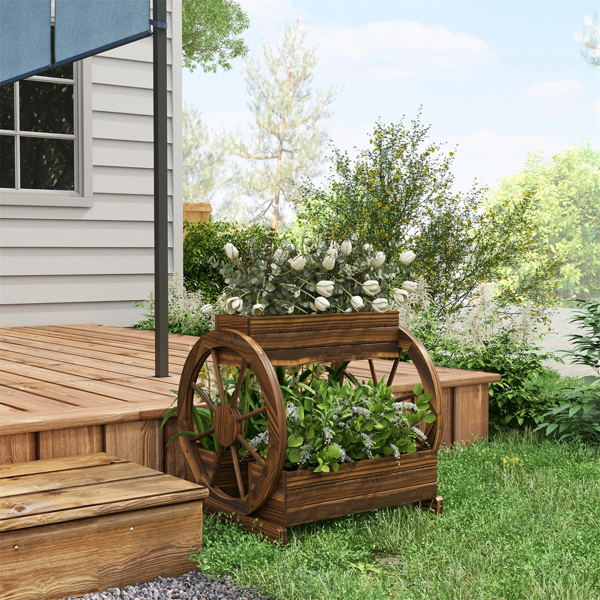 Wooden  Planter Box, 3-Tier Raised Garden Bed 