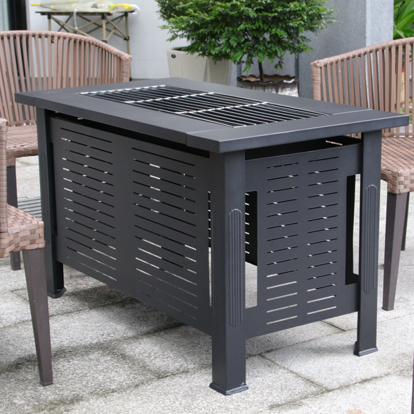 fire pit multifunctional chinese hibachi cooking tea bbq grill patio grill stove table outdoor furniture heating patio