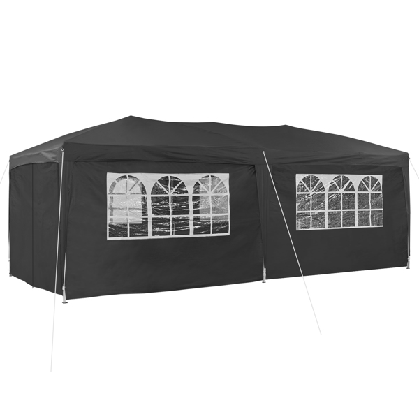 10×20 Party Tent Wedding Patio Gazebo,with 6 Removable Sidewalls & Carry Bag The Pop Up Canopy Tent, Anti-UV All Season Wind Waterproof Commercial Outdoor Wedding BBQ Events Party Tent