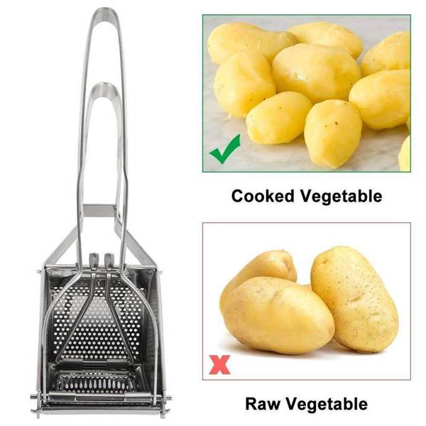 New Large Stainless Steel Potato Ricer Masher Fruit Press Juicer Crusher Squeeze