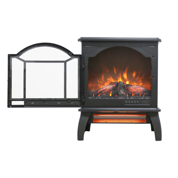 18 inch 3D  Flame Electric Infrared Quartz Fireplace Stove with remote control