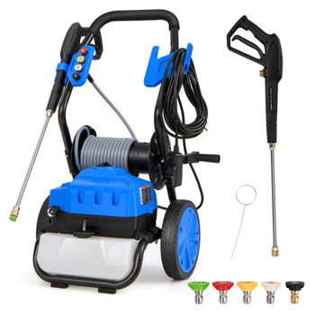 2300 PSI 1.8 GPM electric high-pressure cleaning machine with wheels