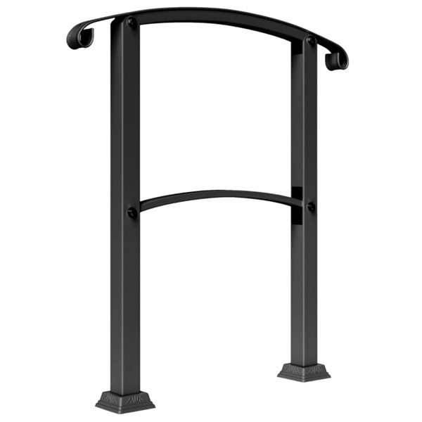  Black Step Metal Handrails for Outdoor Steps Stair Railing