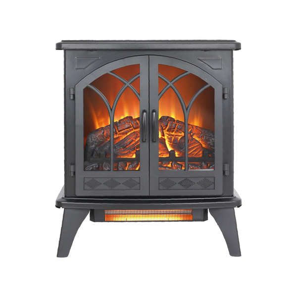 24 inch 3D  Flame Electric Infrared Quartz Fireplace Stove with remote control