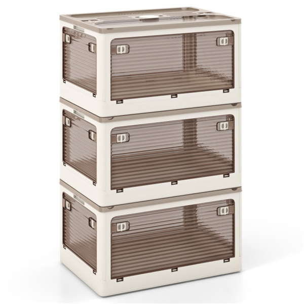 3-Pack Stackable Storage Bins 20 " x 14.5 " x 12 "