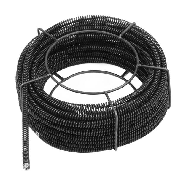 Sewer Cleaning Cable Drain Auger Snake Pipe Dredging Spring Cleaner for Sink Shower Pipes 16mm 30 Meter