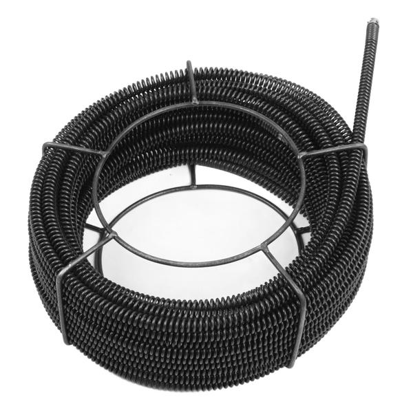 Sewer Cleaning Cable Drain Auger Snake Pipe Dredging Spring Cleaner for Sink Shower Pipes 16mm 30 Meter