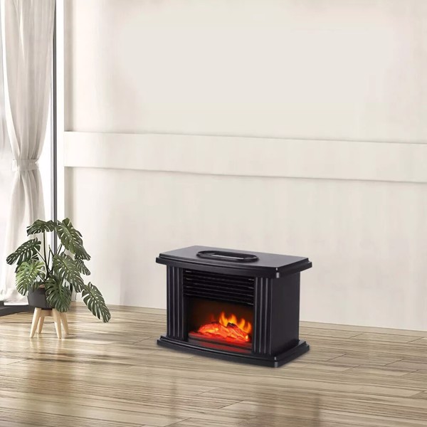 Portable Electric Fireplace Space Heater Heating Box 3D Flame Stove Log Burner