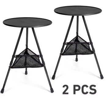 Outdoor camping round table, adjustable folding table, easy to carry, suitable for camping, BBQ, picnic, hiking, indoor use（Amazon Shipping）（Prohibited by WalMart）（No shipment on weekends）