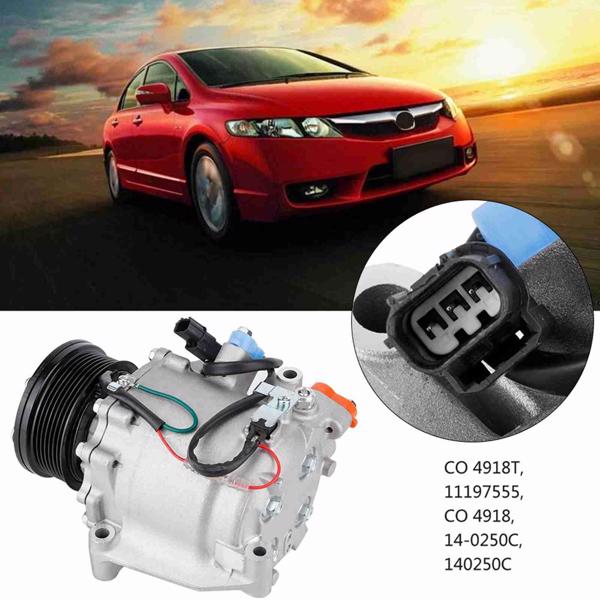 Air Conditioning A/C Compressor  for Honda Civic 1.8L 2006 2007 2008 2009 2010 38810-RNA-A01