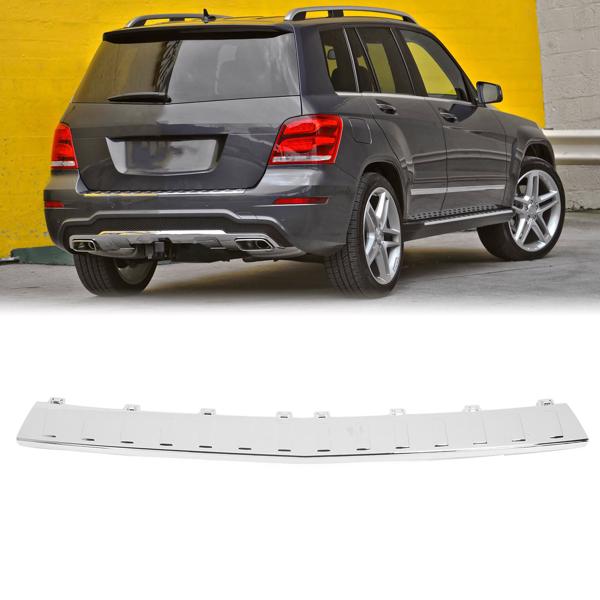 Rear Bumper Trunk Step Pad Trim Foot Plate Sill Guard Replacement For Benz GLK‑Class X204 2008 to 2015 Plating: 2048850411