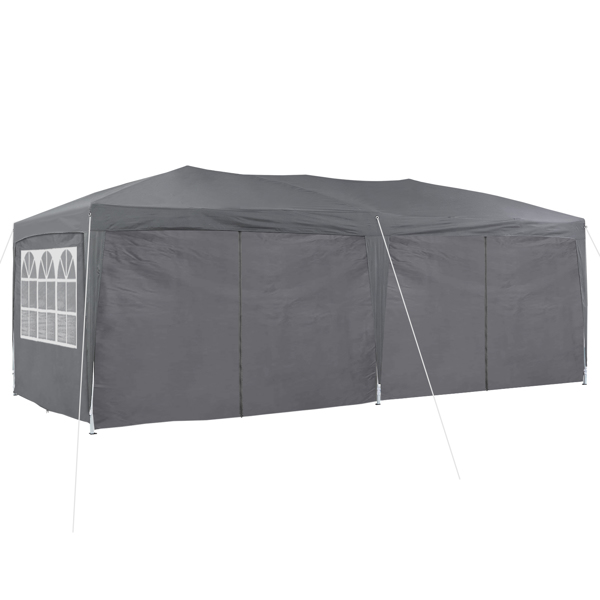 10×20 Party Tent Wedding Patio Gazebo,with 6 Removable Sidewalls & Carry Bag The Pop Up Canopy Tent, Anti-UV All Season Wind Waterproof Commercial Outdoor Wedding BBQ Events Party Tent