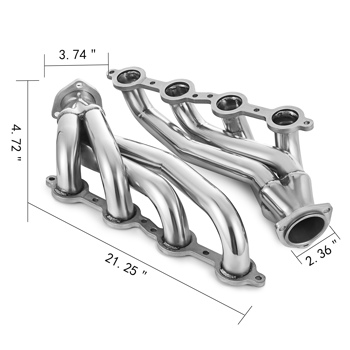 Exhaust Header for Chevy C10 Chevelle Camaro Caprice LS1 LS2 LS6 LS7 LSX MT001091（Temu & Amazon prohibits sales）(No support for returns without reason)