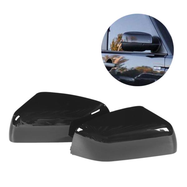 2PCS Door Mirror Cover LR019962 Glossy Black Replacement for LAND ROVER Range Rover Sport Discovery 4 2010‑2013