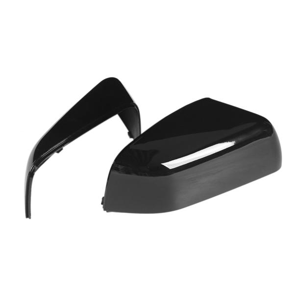 2PCS Door Mirror Cover LR019962 Glossy Black Replacement for LAND ROVER Range Rover Sport Discovery 4 2010‑2013