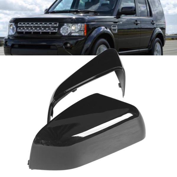 2PCS Door Mirror Cover LR019962 Glossy Black Replacement for LAND ROVER Range Rover Sport Discovery 4 2010‑2013