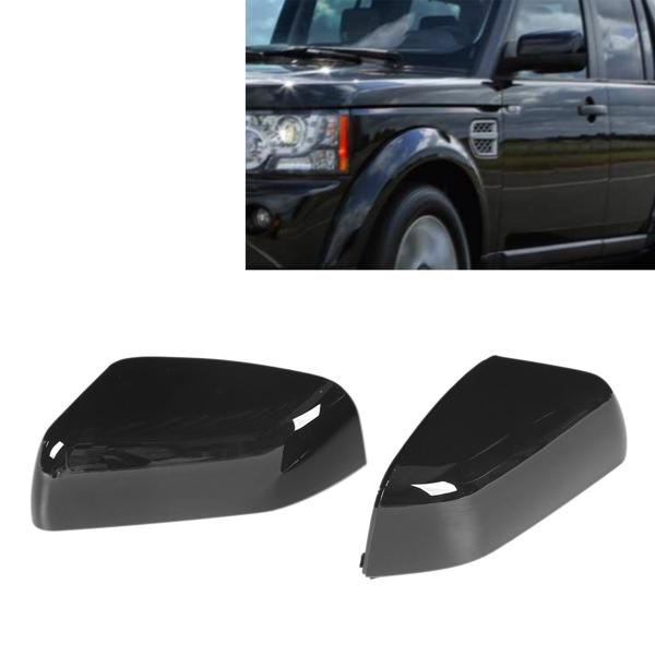 2PCS Door Mirror Cover LR019962 Glossy Black Replacement for LAND ROVER Range Rover Sport Discovery 4 2010‑2013