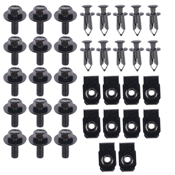 35X Body Bolts U-nut Clips For Dodge M6 Engine Under Cover Splash Shield Guard