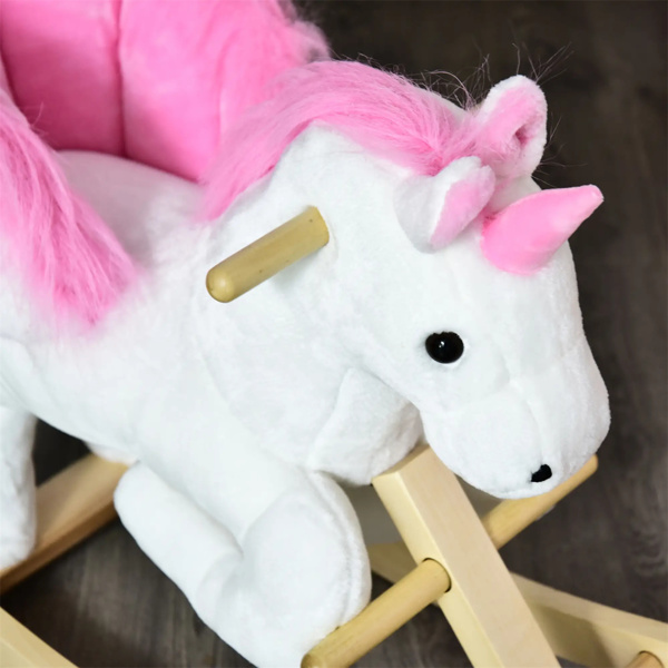 Baby rocking horse toy with music playback，Unicorn design