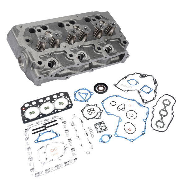 Cylinder Head Assy & Gasket Set for Mitsubishi S3L CAT EC25 Caterpillar 303SR