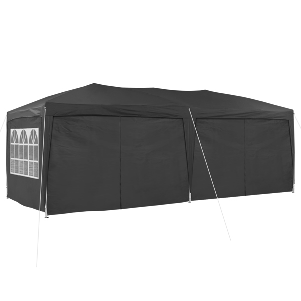 10×20 Party Tent Wedding Patio Gazebo,with 6 Removable Sidewalls & Carry Bag The Pop Up Canopy Tent, Anti-UV All Season Wind Waterproof Commercial Outdoor Wedding BBQ Events Party Tent