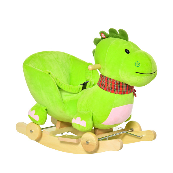  2-IN-1 Baby rocking horse toy with music playback Dinosaur shaped