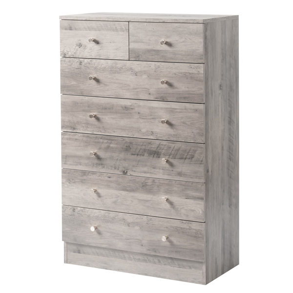 Modern Simple 7-Drawer Dresser Gray