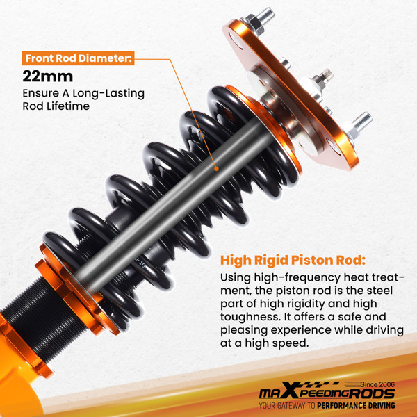 MaXpeedingrods 可调减震器套件适用于Toyota Celica 90-93-4