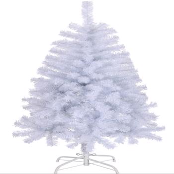 4 FT Artificial Christmas Tree, Unlit Christmas Pine Tree with 346 Branch Tips and Sturdy Metal Stand for Office Home Store Party Holiday Decor, Green  S001