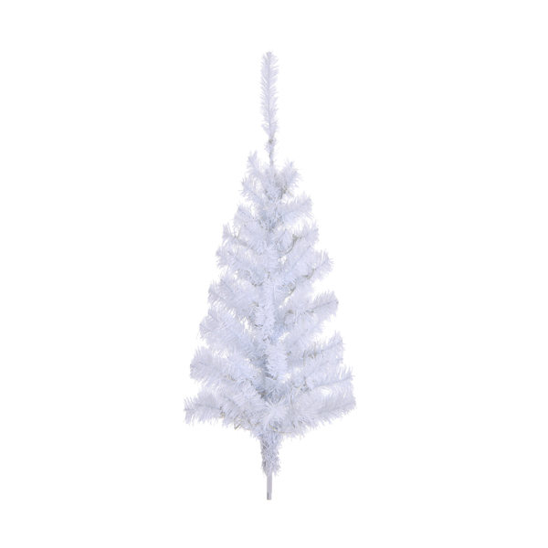 6 FT Pre-lit Artificial Pencil Christmas Tree, Hinged Xmas Pine Tree with 400 Branch Tips, 210 Lights and Remote Control for Holiday Party Office Home, White  S001