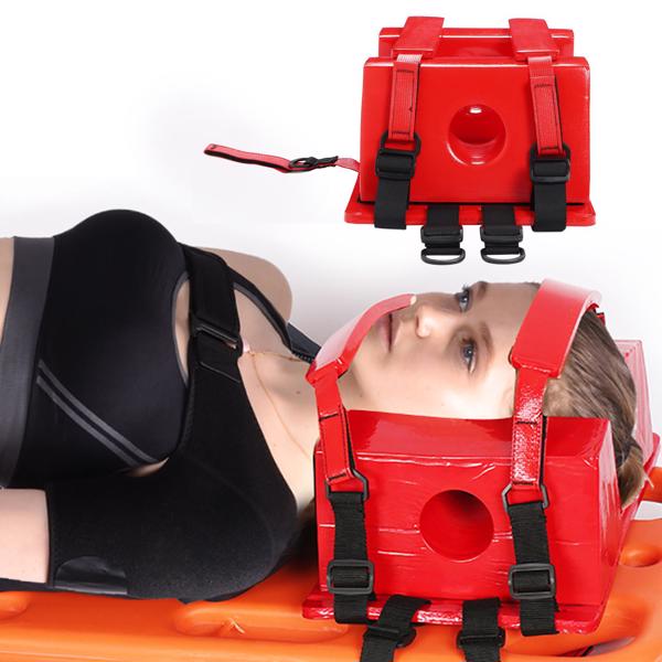 Spine Board Head Immobilizer for Backboard Universal EMS EMT Medical Emergency Head Immobilizer with Adjustable Straps