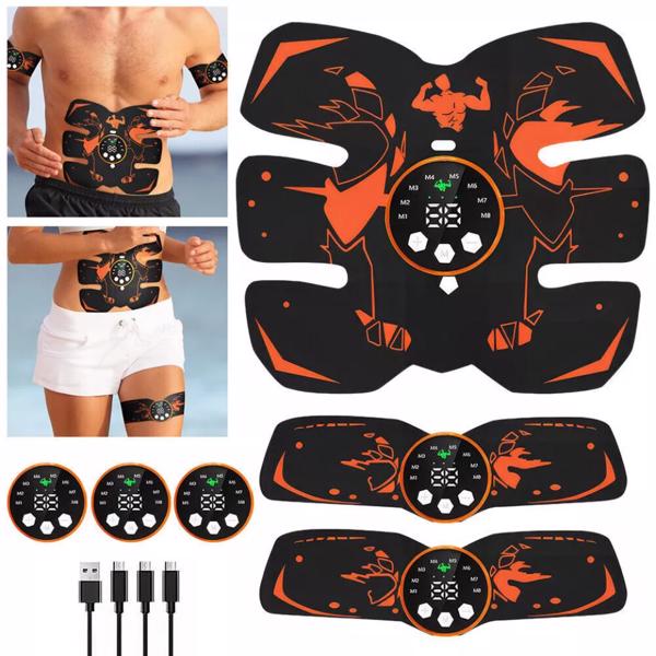 EMS Muscle Stimulator Abdominal Body Slimming Belt Electric ABS Fitness Trainer