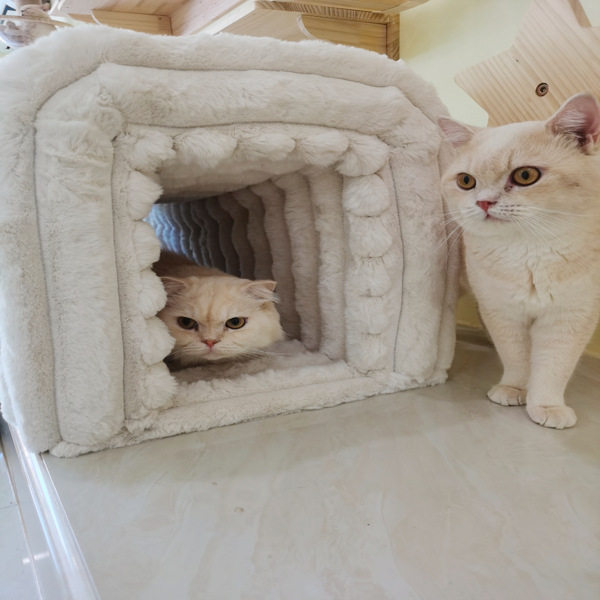 Pet Supplies Ottoman Storage Bench Corduroy Bench Cat's nest to hide  For the Living Room, Entryway and Bedroom