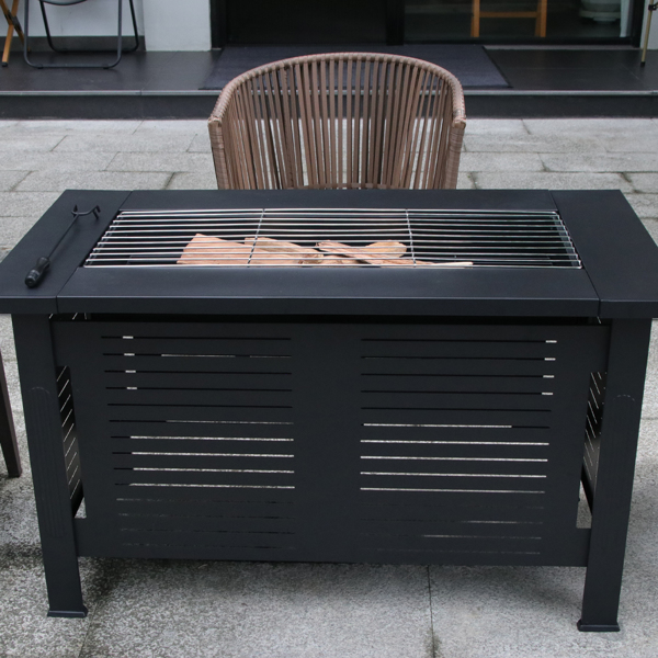 fire pit multifunctional chinese hibachi cooking tea bbq grill patio grill stove table outdoor furniture heating patio