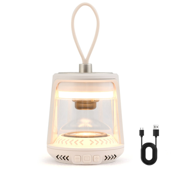 White Waterproof Camping Lantern  with Speaker 