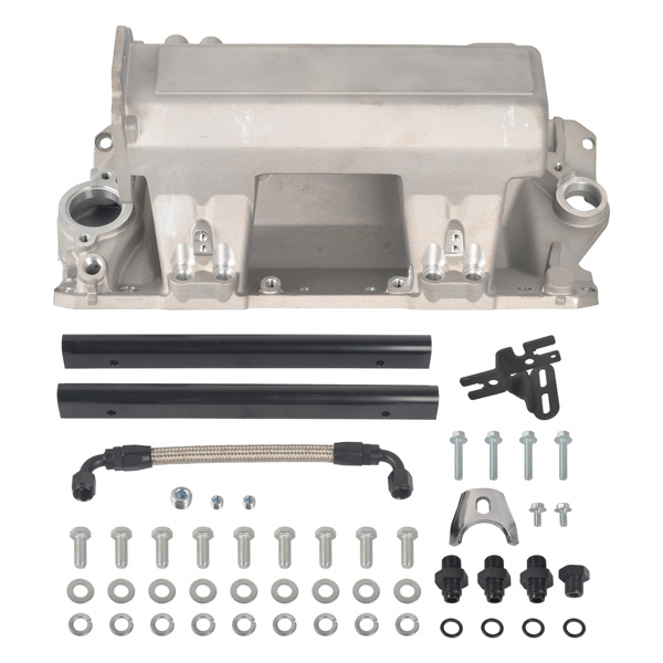 进气岐管 Intake Manifold Fit For Chevy SBC 350 1955-1986，本色 MT023066（禁售亚马逊 & TEMU）(不支持无理由退货)-1