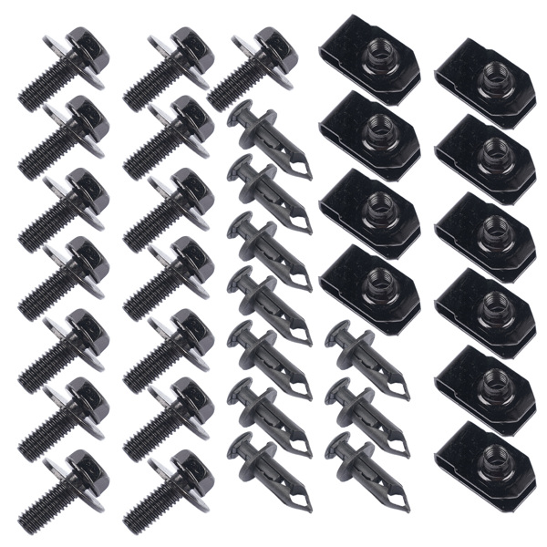 35X Body Bolts U-nut Clips For Dodge M6 Engine Under Cover Splash Shield Guard