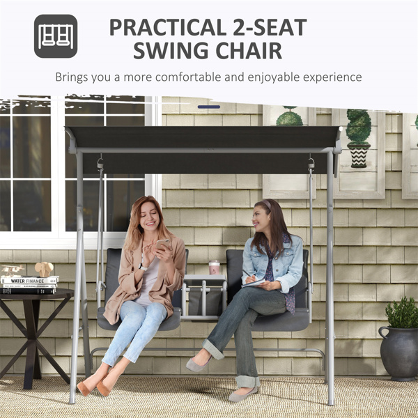 2 seats Outdoor Patio Swing Chair ( Amazon Shipping)（ Prohibited by WalMart ）