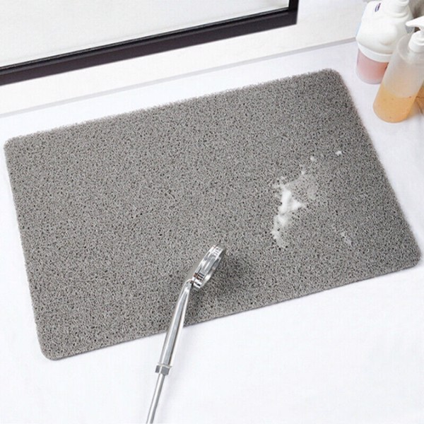 Hydro Wonder Super Comfy Shower Mat that Never Stains or Blocks Your Drain Grey