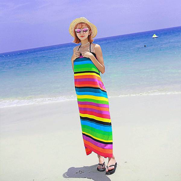 Striped Extra Large Microfibre Lightweight Beach Towel Quick Dry Travel Towel