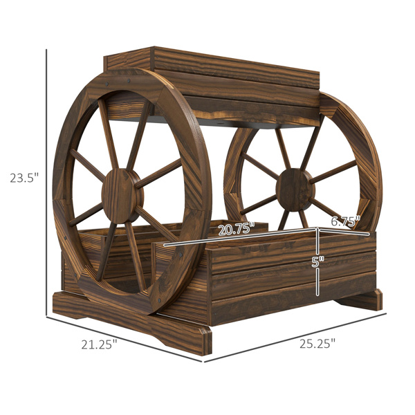 Wooden  Planter Box, 3-Tier Raised Garden Bed 