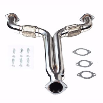 Exhaust Downpipe for Nissan 03-07 350Z G35 3.5Z DOHC MT001105(Ban the sale of Amazon)(No support for returns without reason)