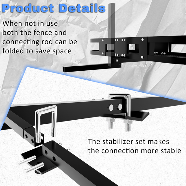 Trailer Hitch Cargo Carrier Rack 500 Lbs, Heavy Duty Cargo Basket, 60" X 24" X 6" Folding Trailer Luggage Carrier Fits 2" Hitch Receiver with Waterproof Cargo Bag, Cargo Net, Stabilizer for Truck, SUV