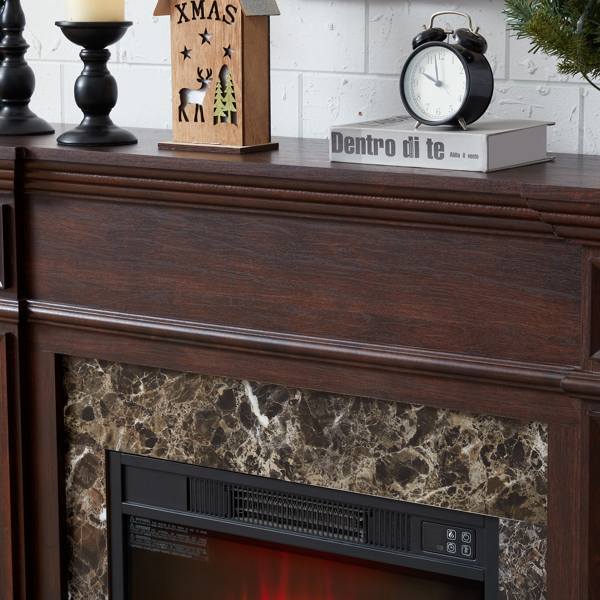 Only Mantel (NOT INCLUDED 23" FIREPLACE)--Cherry, 45.6"W*11.8"D*40"H