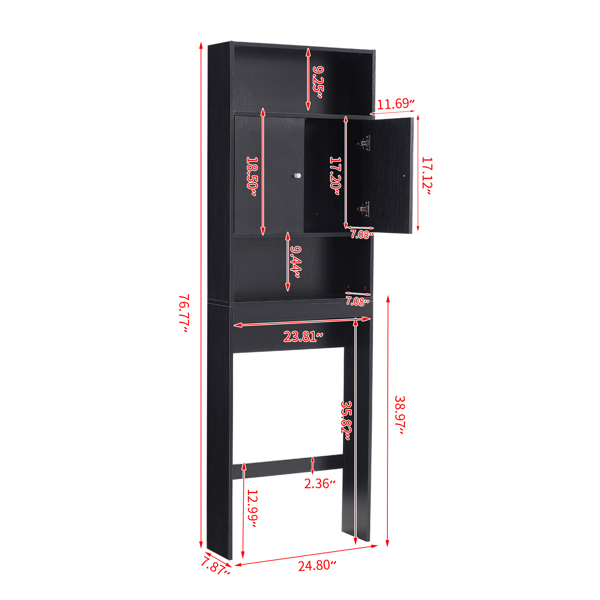 Bathroom Shelf Over-The-Toilet, Bathroom SpaceSaver, Bathroom, Tollilet storage cabinet