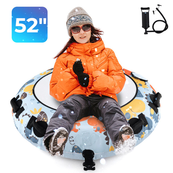 Blue 2-Person Inflatable Snow Sled 