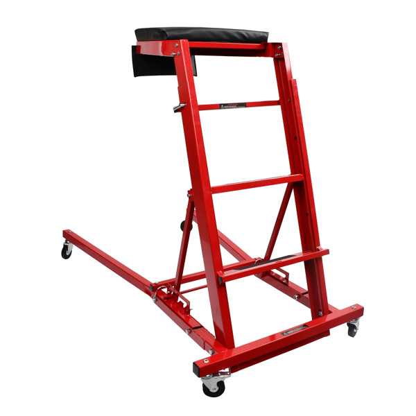 Car repair ladder 400 LB, 45-66 inch height red iron tube, black cushion iron MT034026 (Ban the sale of Amazon)(No support for returns without reason)