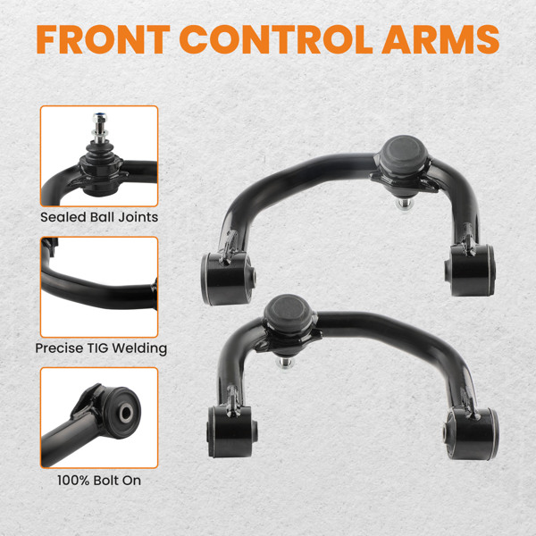 2x Front Upper Control Arms 0"-2" Lift for 2004-2022 Ford F-150 F150 2WD 4WD